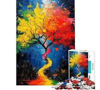 Puzzle per adulti da 1000 pezzi con albero astratto a tema DNA ideale per adolescenti perfetto per passare il tempo durante le vacanze come regalo di compleanno o di Natale 38x52cm