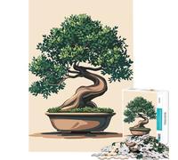 Puzzle per adulti da 1000 pezzi con albero bonsai Un gioco avvincente per coltivare la pazienza ideale per tutta la famiglia perfetto come decorazione o come regalo divertente (dimensioni 50x75cm)