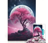 Puzzle per adulti da 1000 pezzi con albero di ciliegio cosmico, gioco educativo, rilassante e stimolante per la mente, ideale come regalo di compleanno o per occasioni speciali 50x75cm
