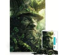 Puzzle per adulti da 1000 pezzi con albero, spirito e trifoglio, gioco di precisione, giocattolo stimolante per la mente, gioco libero, regalo di compleanno (38x52cm)