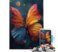 Puzzle per adulti da 1000 pezzi con ali baciate dalla rugiada ideale per stimolare la mente regalo di compleanno decorazione per la casa adatto a persone dai 14 anni in su (38x52cm)