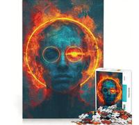 Puzzle per adulti da 1000 pezzi con alieno cyborg, gioco impossibile, rilassante e stimolante per la mente, ideale come decorazione da scrivania 50x75cm