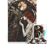 Puzzle per adulti da 1000 pezzi con angeli e demoni, gioco interattivo, decorazione per la casa, compleanno e Natale 38x52cm