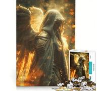 Puzzle per adulti da 1000 pezzi con angelo, gioco divertente, rilassante e stimolante per la mente, ideale come regalo per la lista dei desideri con Babbo Natale 50x75cm