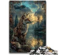 Puzzle per adulti da 1000 pezzi con animali e volpi, puzzle per adulti, giochi divertenti per famiglie, ideali come regalo per tutta la famiglia (26x38cm)