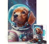 Puzzle per adulti da 1000 pezzi con astronauta,cane Corgi e soggetto spaziale Gioco divertente e cognitivo,ideale per momenti di svago e per il compleanno Regalo perfetto per stimolare la mente