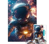 Puzzle per adulti da 1000 pezzi con astronauta che si fa un selfie nello spazio gioco educativo e stimolante per tutta la famiglia ideale come idea regalo (dimensioni 50x75cm)
