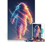 Puzzle per adulti da 1000 pezzi con astronauta e nebulosa,disegno a taglio liscio,gioco per allenare la mente,divertimento per il tempo libero,regalo di compleanno (50x75cm)