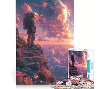 Puzzle per adulti da 1000 pezzi con astronauta e un altro pianeta, giochi per famiglie, interazione genitore-figlio, regalo per amici e parenti 38x52cm
