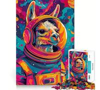 Puzzle per adulti da 1000 pezzi con astronauta,lama,spazio,snodo preciso,gioco di sfida mentale,divertimento e tranquillità,decorazione natalizia per la casa (38x52cm)