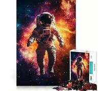 Puzzle per adulti da 1000 pezzi con astronauta nello spazio,decorazione pulita e adatta,gioco stimolante per la mente,ideale per momenti di relax,regalo di compleanno (50x75cm)