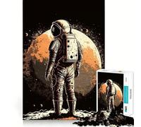 Puzzle per adulti da 1000 pezzi con astronauta nello spazio,incastri lisci,divertente gioco cognitivo,gioco per tutti i giorni,regalo di compleanno (38x52cm)