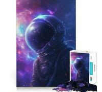 Puzzle per adulti da 1000 pezzi con astronauta nello spazio,incastri lisci,divertente gioco cognitivo,gioco per tutti i giorni,regalo di compleanno (38x52cm)