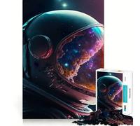 Puzzle per adulti da 1000 pezzi con astronauta,Via Lattea e casco,taglio preciso,divertente,gioco di logica e abilità,relax,regalo di compleanno per la mente (50x75cm)