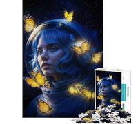 Puzzle per adulti da 1000 pezzi con astronauti e farfalle stimola la mente è un gioco divertente e spiritoso perfetto come decorazione da parete adatto a partire dai 14 anni 38x26cm