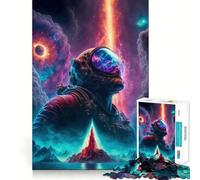 Puzzle per adulti da 1000 pezzi con astronauti e mondi mistici,bordi netti,gioco cognitivo divertente,gioco lento,regalo festivo per il tempo libero (38x52cm)