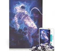 Puzzle per adulti da 1000 pezzi con astronauti e spazio, gioco pratico, rilassante e stimolante per la mente, adatto come decorazione da scrivania, 38x52cm