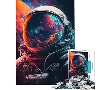Puzzle per adulti da 1000 pezzi con astronauti gioco intellettuale rilassante gara di velocità ottimo regalo per gli amanti dei giochi (dimensioni 38x26cm)