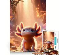 Puzzle per adulti da 1000 pezzi con axolotl e salamandra,tema natura,gioco di assemblaggio,gioco di logica,divertente e rilassante,ideale per compleanni (50x75cm)