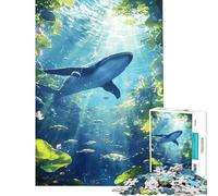 Puzzle per adulti da 1000 pezzi con balena e paradiso sottomarino Un gioco fai-da-te da 1000 pezzi un'opera d'arte un gioco stimolante e divertente per tutta la famiglia (50x75cm)