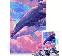Puzzle per adulti da 1000 pezzi con balene e cieli gioco pratico per le vacanze a casa per passare il tempo e rafforzare l'amore tra le coppie 38x26cm