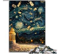 Puzzle per adulti da 1000 pezzi con banconote da un dollaro raffiguranti il cielo notturno Puzzle per adulti da 1000 pezzi, regalo e attività divertenti per la casa (dimensioni 26x38cm)