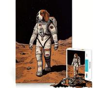 Puzzle per adulti da 1000 pezzi con beagle astronauta su Marte,puzzle logico a pezzi,divertente gioco per il tempo libero,decorazione natalizia,regalo (38x52cm)
