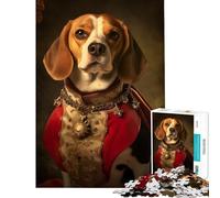 Puzzle per adulti da 1000 pezzi con beagle barocco gioco educativo sfida giocattolo decorazione da parete regalo per compleanni (dimensioni 75x50cm)