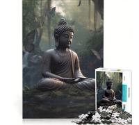 Puzzle per adulti da 1000 pezzi con Buddha, farfalla e motivi zen, gioco pratico, attività divertente da fare a casa, per rafforzare l'amore tra le coppie, 50x75cm