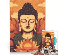 Puzzle per adulti da 1000 pezzi con Buddha indiano, gioco pratico, analisi e logica, regalo per amici e familiari, 50x75cm