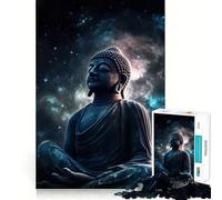Puzzle per adulti da 1000 pezzi con Buddha,spazio e galassia,taglio preciso,divertente gioco di logica,svago e attività per compleanno (50x75cm)