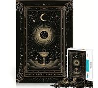 Puzzle per adulti da 1000 pezzi con calice ed eclissi,taglio preciso,gioco creativo,giocattolo rilassante,regalo di Natale per la tranquillità (38x26cm)