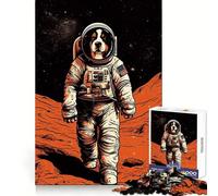 Puzzle per adulti da 1000 pezzi con cane da montagna bernese Mars, ideale per esercitarsi nella logica, per un divertimento senza pensieri, con bordi netti e perfetto per Natale (38x26cm)