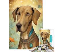 Puzzle per adulti da 1000 pezzi con cane gioco educativo e stimolante ideale per il relax e il miglioramento della memoria perfetto come regalo di compleanno (dimensioni 50x75cm)