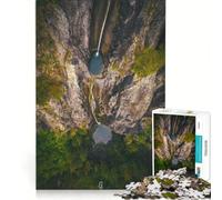 Puzzle per adulti da 1000 pezzi con cascate d'acqua, giochi rilassanti, ideale per passare il tempo durante le vacanze, un regalo perfetto per gli appassionati di videogiochi 38x52cm