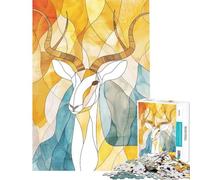 Puzzle per adulti da 1000 pezzi con cervo dorato gioco interattivo che crea dipendenza e aiuta a coltivare la pazienza ideale come regalo di Babbo Natale segreto o per passare il tempo durante