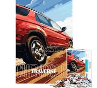 Puzzle per adulti da 1000 pezzi con Chevrolet Traverse SUV Divertimento a casa gioco rompicapo stimolante adatto a persone dai 14 anni in su 38x26cm
