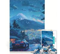 Puzzle per adulti da 1000 pezzi con cielo stellato e auto sportiva giocattolo educativo difficile e stimolante per rafforzare l'amore tra le coppie 38x52cm