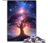 Puzzle per adulti da 1000 pezzi con cielo stellato e fantasia, in legno, idea regalo unica fai da te per la casa, 50x75cm, per feste di compleanno per uomini e donne