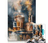 Puzzle per adulti da 1000 pezzi con ciondolo a forma di distilleria di rame, gioco rilassante, ideale per passare il tempo durante le vacanze, ottimo regalo per gli appassionati di videogiochi 38x26cm