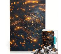 Puzzle per adulti da 1000 pezzi con circuito digitale luminoso decorazione da parete sfida impegnativa da completare ideale come regalo per tutta la famiglia 38x52cm
