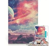 Puzzle per adulti da 1000 pezzi con collage di pianeti e spazio gioco rilassante stimolante da completare ideale come regalo di Natale 50x75cm