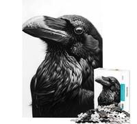 Puzzle per adulti da 1000 pezzi con corvo reale gioco educativo e stimolante ideale per il relax e il miglioramento della memoria perfetto come regalo di compleanno (dimensioni 38x52cm)