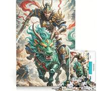 Puzzle per adulti da 1000 pezzi con creatura guerriera simile a un drago gioco educativo regalo di compleanno adatto per la decorazione della scrivania 50x75cm