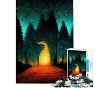 Puzzle per adulti da 1000 pezzi con creature fantastiche della foresta Gioco rilassante antistress ideale come regalo per tutta la famiglia (dimensioni 38x26cm)