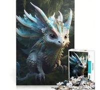 Puzzle per adulti da 1000 pezzi con creature fantastiche e mitologiche antistress da assemblare compleanno e Natale 50x75cm