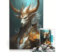 Puzzle per adulti da 1000 pezzi con creature fantastiche mitologiche gioco impossibile migliora la memoria con pezzi di forma casuale completamente ad incastro 38x26cm