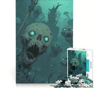 Puzzle per adulti da 1000 pezzi con creature marine non morte gioco rilassante regalo di compleanno regalo di Natale 38x26cm