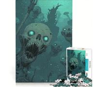 Puzzle per adulti da 1000 pezzi con creature marine non morte gioco rilassante regalo di compleanno regalo di Natale 50x75cm