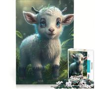 Puzzle per adulti da 1000 pezzi con cucciolo di capretta, gioco interattivo, attività divertenti da fare a casa, per rafforzare l'amore tra le coppie, 38x26cm